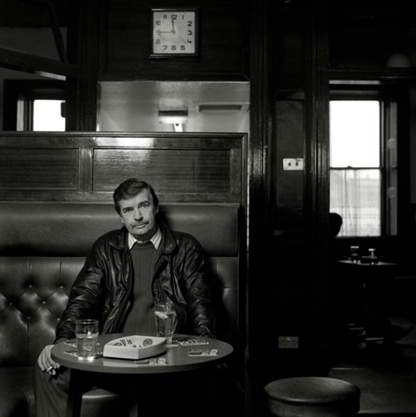 McIlvanney, William. Writer, Clark's Bar, Edinburgh, 1989