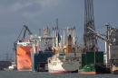Busy Southampton Docks