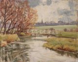 454 The Nene Nr Wadenhoe Oil 38 x 31 £200.00
