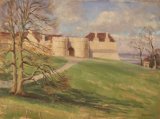 459 Entrance to Rockingham Castle Oil 39 x 29 £200.00