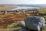Grimwith Reservoir Boulders and drystone walls at Grimwith Reservoir