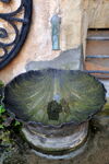 Ancient basin in form of pilgrimage scallop shell, Vieux Lyon