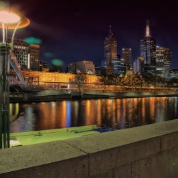 Melbourne City Skyline from Southbank