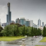 Melbourne Skyline from The Shrine
