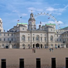 Horse Guards Parade with London Eye