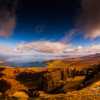 Staffin Bay and Trotternish Ridge from the Quirang, Isle of Skye