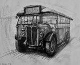 Classic Bus At Brooklands