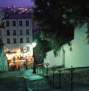Montmartre at night.