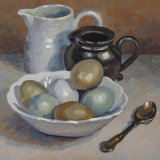 Two Jugs and eggs Oil 20 x 20 SOLD