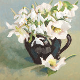 Snowdrops and White Hellebores SOLD