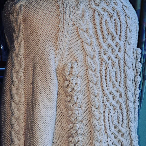 Aran Style Cardigan