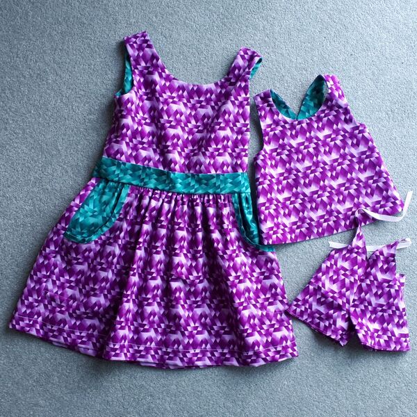Matchings girl, baby & doll dresses