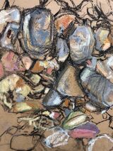 Loch long pebbles in pastel