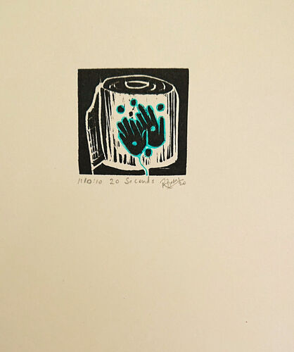 Small un framed print - 20 Seconds - home and screen graphic on loo roll