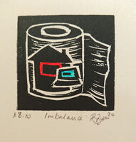 Imbalance Small un framed print - Imbalance - home and screen graphic on loo roll