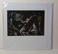 Jenny and Spirals greetings card in cellophane wrapper