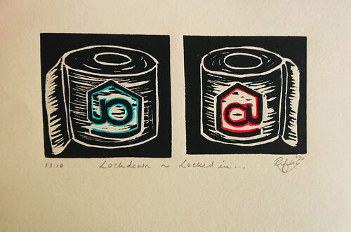 Small un framed print - Lockdown Locked In