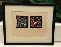 LOCKDOWN - LOCKED IN framed Small framed print - Lockdown by Rosie Burns