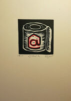 Locked in - sold on mount board in cellophane wrap Small un framed print - Locked In