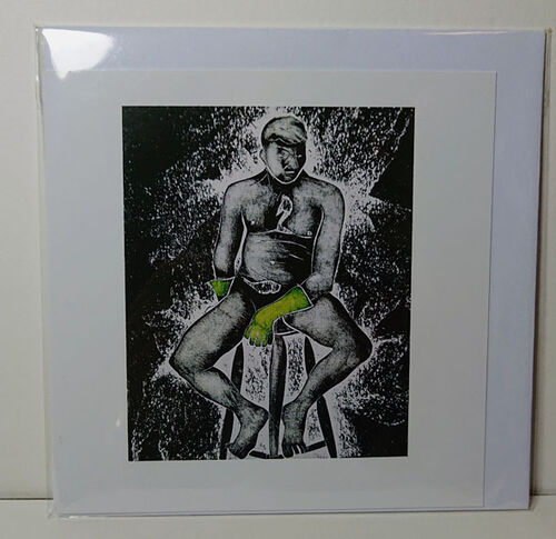 greetings card in cellophane wrapper
