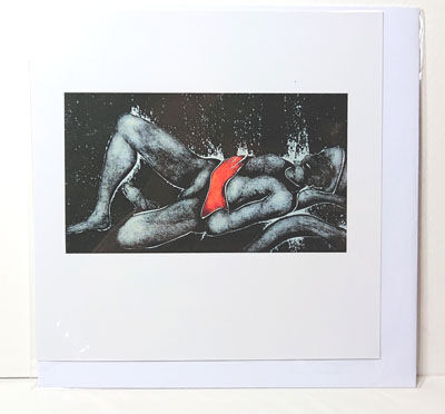 greetings card in cellophane wrapper