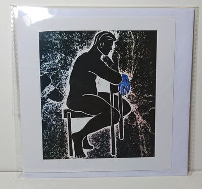 greetings card in cellophane wrapper
