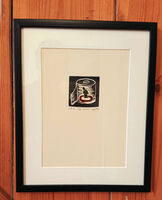 Small framed print - Self Isolate graphic on loo roll