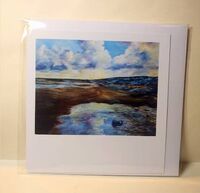 Sky Puddle greetings card in cellophane wrapper