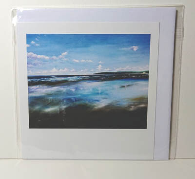 greetings card in cellophane wrapper