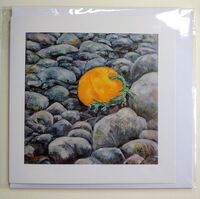 Yellow Bouy card greetings card in cellophane wrapper