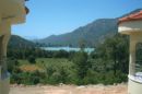 View from villa over lake