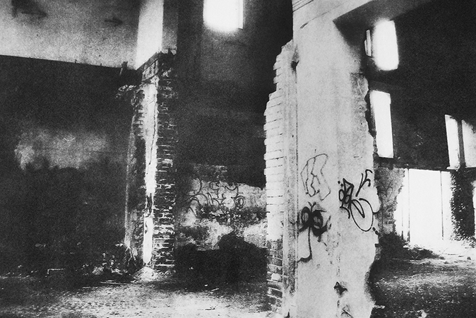'Abandoned space in black and white', Giclée print on Fine Art Paper