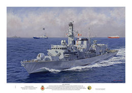 HMS Montrose HMS Montrose in Operation RECSYR, escorting MV ARK FUTURA and MV TAIKO off Cyprus, the Lynx Mk8 and Russian Cruiser PETR VELIKIY.