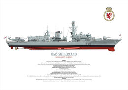 HMS Sutherland HMS SUTHERLAND starboard side elevation