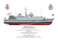 HMS Walney Starboard elevation
