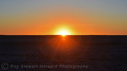 Sunset over Makadikgadi Pan, Botswana