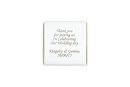 50 x 3cm square Dark chocolate with personalised wrapper