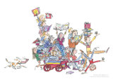 The Book Cart by Quentin Blake