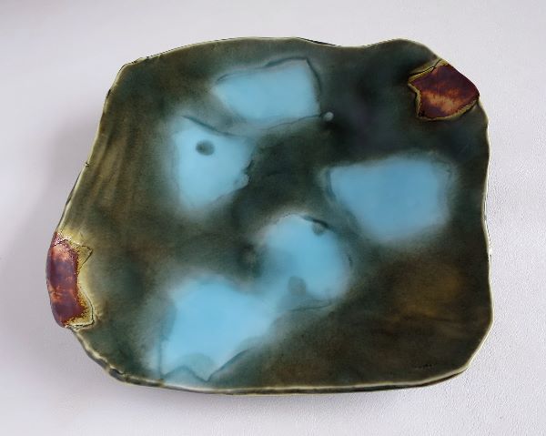 Square Dish 1 (green)