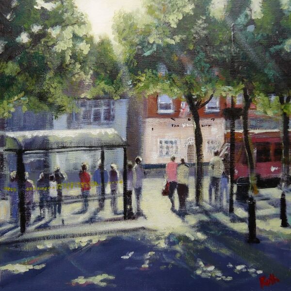 Waiting for the Bus Market Place Ripley
