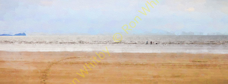 Couple on Cefn Sidan Beach