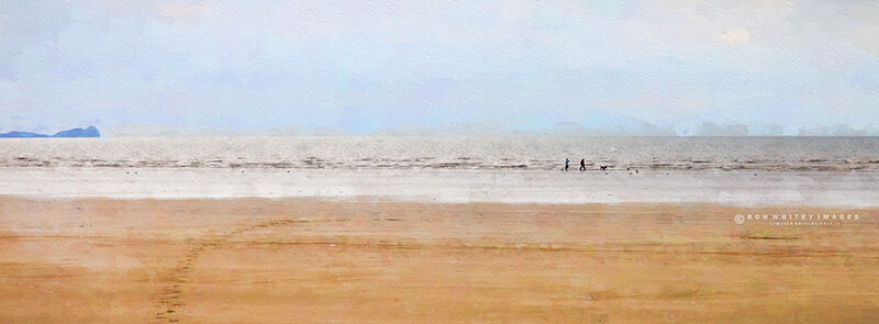 Couple on Cefn Sidan Beach