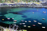 Boats in Moulin Huet Bay Guernsey
