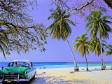 Car on Beach - Cuba
