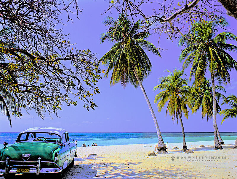 Car on Beach - Cuba