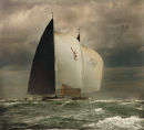 Solent racing Velsheda and Endeavour