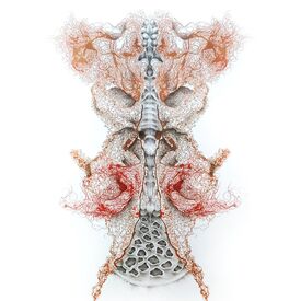 Uncovered Covers collagraph monoprint with tights, nets, hair by Sally Butcher Fine Art