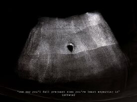 black and white sonogram image of a navel, about infertility