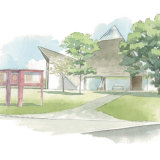 House portrait: Basildon Church, Berkshire HousePortrait_SallyBarton_watercolour_BasildonChurch_Berkshire