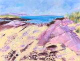 Pink Rocks - oil on board - 46 x 36